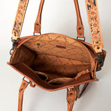American Darling Briefcase Hand Tooled Saddle Blanket Genuine Leather women bag western handbag purse