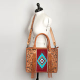 American Darling Briefcase Hand Tooled Saddle Blanket Genuine Leather women bag western handbag purse