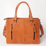 American Darling Briefcase Hand Tooled Saddle Blanket Genuine Leather women bag western handbag purse