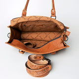 American Darling Briefcase Hand Tooled Saddle Blanket Genuine Leather women bag western handbag purse