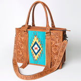 American Darling Briefcase Hand Tooled Saddle Blanket Genuine Leather Western Women Bag Handbag | Briefcase Bag | Briefcase for Women | Cute Briefcase Bag | Laptop Briefcase Bag