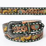 American Darling ADBLF121-L Beautifully Hand Tooled Genuine American Leather Belt Men and Women