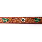American Darling ADBLF121-L Beautifully Hand Tooled Genuine American Leather Belt Men and Women