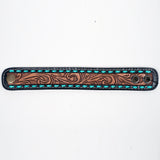 American Darling ADBRF116A Hand tooled carved Genuine Leather Bracelet women