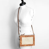 American Darling Clutch Hand Tooled Genuine Leather Western Women Bag Handbag Purse Tan | Purses for Cute