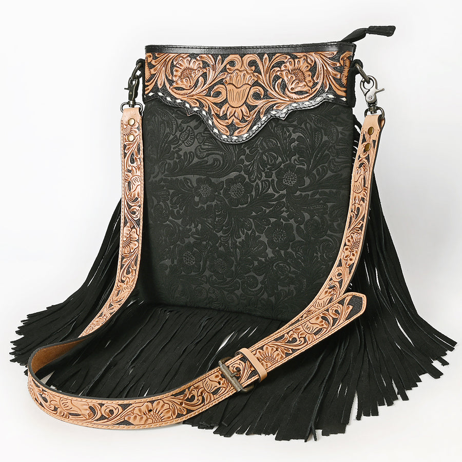 American Darling Large Crossbody Hand Tooled Genuine Leather Western Women Bag Handbag Purse | Cute - Uhorse