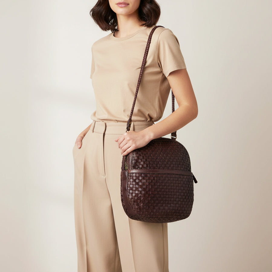 Spaghetti Western Swc130Brn Tote Vintage Handmade Drum Dyed Genuine European Cowhide Leather Women Bag Western Handbag Purse