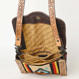 American Darling Messenger Hand Tooled Saddle Blanket Genuine Leather women bag western handbag purse