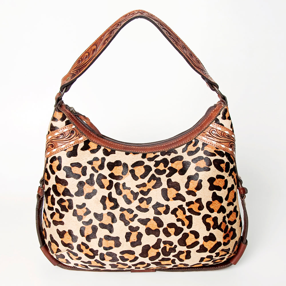 American Darling Hobo Hand Tooled Hair-On Genuine Leather Women Bag Western Handbag Purse