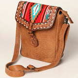 American Darling Cross Body Hand Tooled Saddle Blanket Genuine Leather women bag western handbag purse