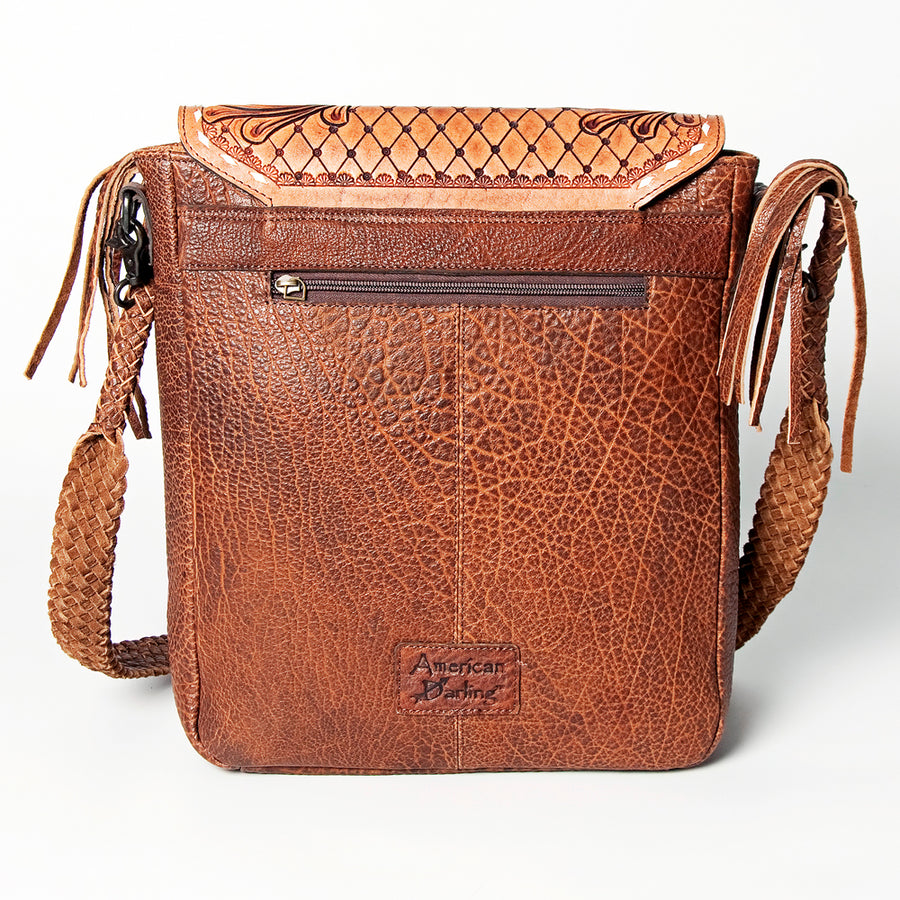 American Darling Messenger Hand Tooled Genuine Leather women bag western handbag purse
