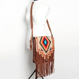 American Darling Cross Body Saddle Blanket Hand Tooled Genuine Leather women bag western handbag purse