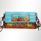 American Darling Wallet Full Grain Genuine Leather Western Women Bag | Handbag Purse Wristlet Travel Clutch