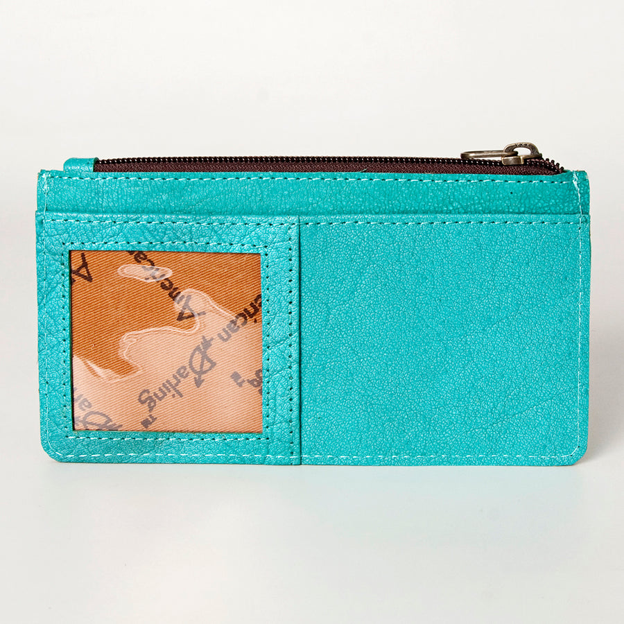 American Darling Card-Holder, Genuine Full Grain Vegetable Tanned Leather, Slim Western Travel Wallet,