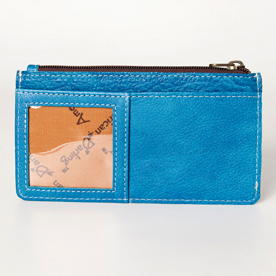 American Darling Card-Holder, Genuine Full Grain Vegetable Tanned Leather, Slim Western Travel Wallet,