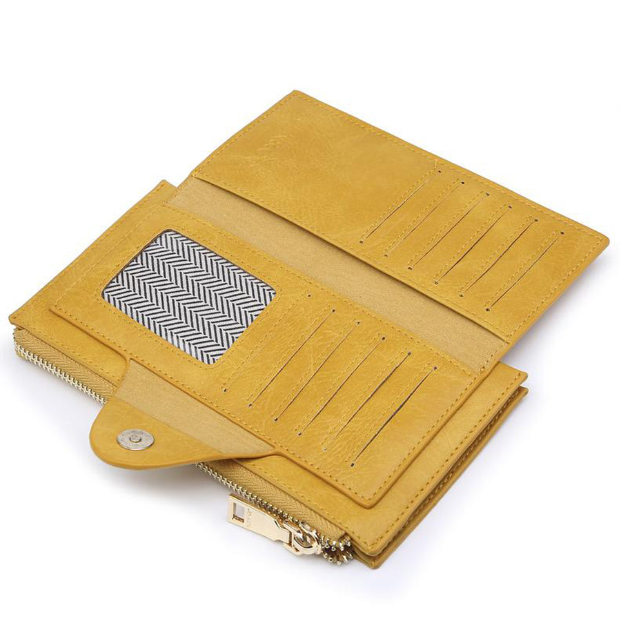 American Darling Wristlet bag, Genuine Full Grain Vegetable Tanned Leather, Slim Western Travel Clutch