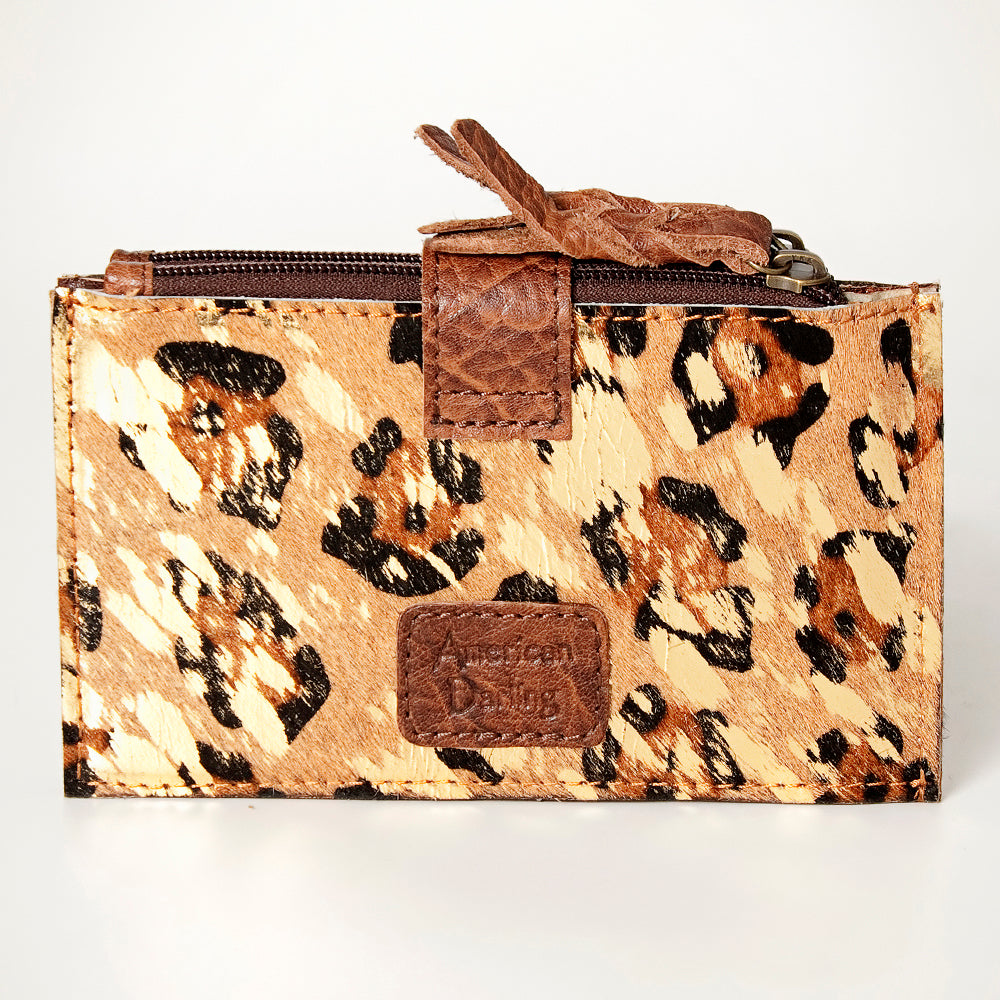 American Darling Coin Purse Hair on Genuine Leather Western Women Bag | Handbag Wristlet Travel Clutch