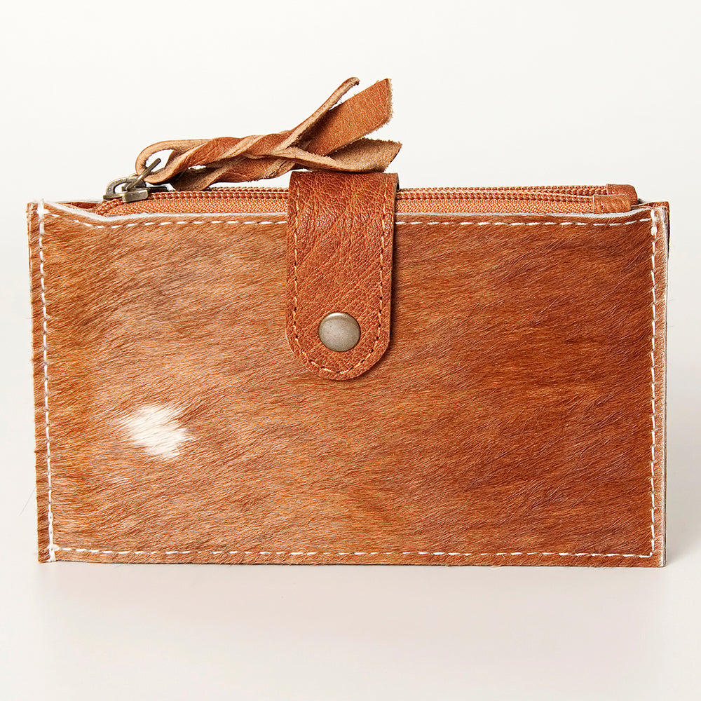 American Darling Coin Purse Hair on Genuine Leather Western Women Bag | Handbag Wristlet Travel Clutch