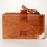 American Darling Coin Purse Hair on Genuine Leather Western Women Bag | Handbag Wristlet Travel Clutch