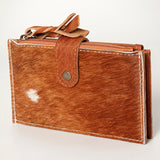 American Darling Coin Purse Hair on Genuine Leather Western Women Bag | Handbag Wristlet Travel Clutch