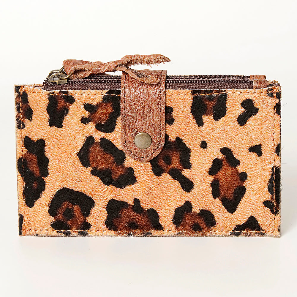 American Darling Coin Purse Hair on Genuine Leather Western Women Bag | Handbag Wristlet Travel Clutch