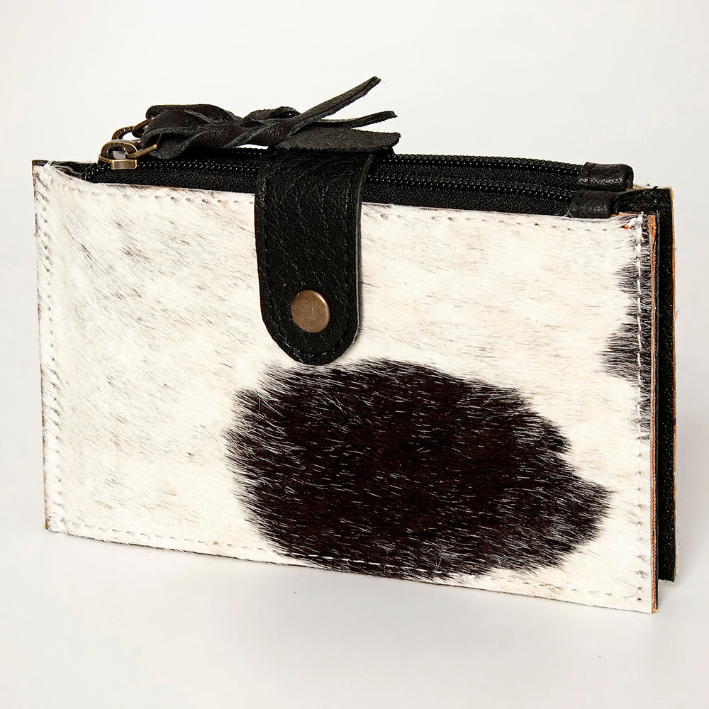 American Darling Coin Purse Hair on Genuine Leather Western Women Bag | Handbag Wristlet Travel Clutch
