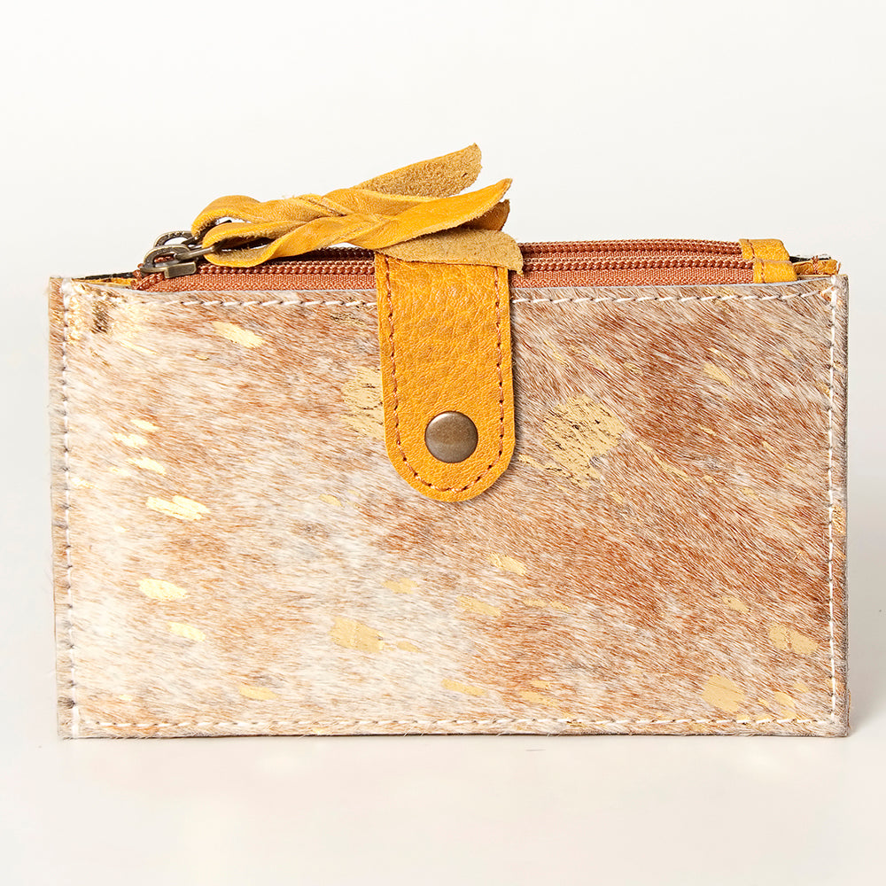 American Darling Coin Purse Hair on Genuine Leather Western Women Bag | Handbag Wristlet Travel Clutch