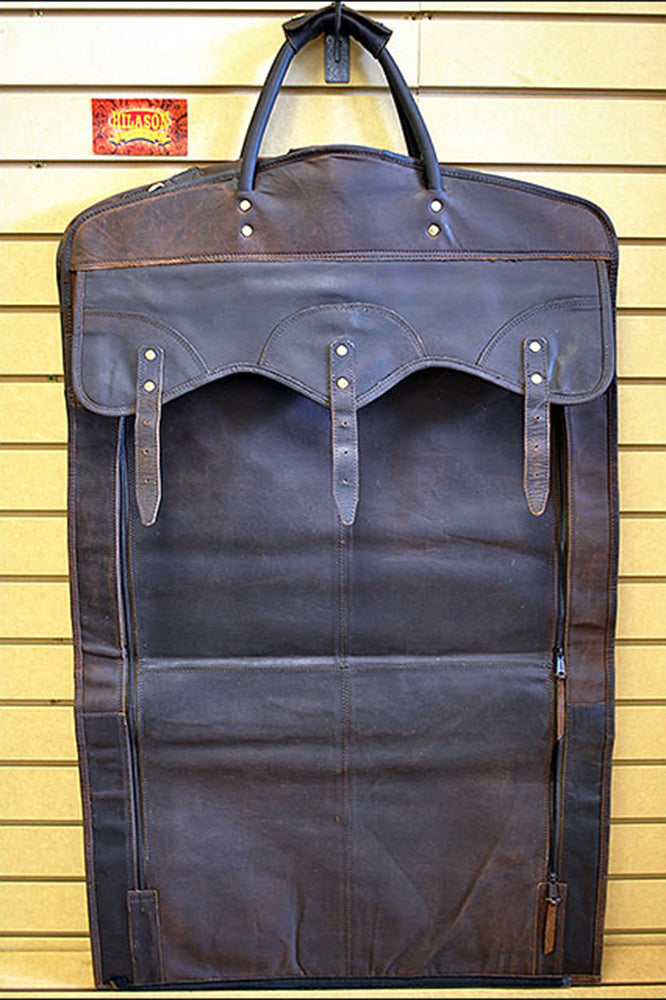 23“W x 20“H x 7“D Garment Bag Leather Regular Size