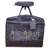 23“W x 20“H x 7“D Garment Bag  Leather Regular Size