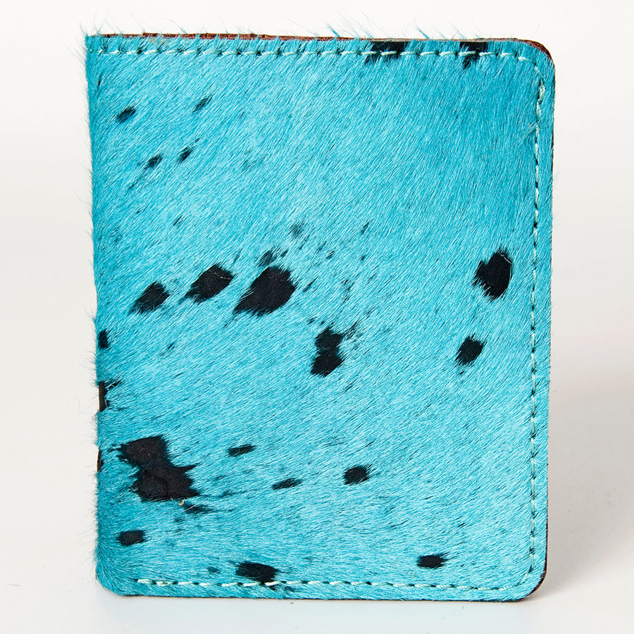 American Darling Handcrafted Leather Card-Holder with Authentic Hair-On Cowhide - Uhorse