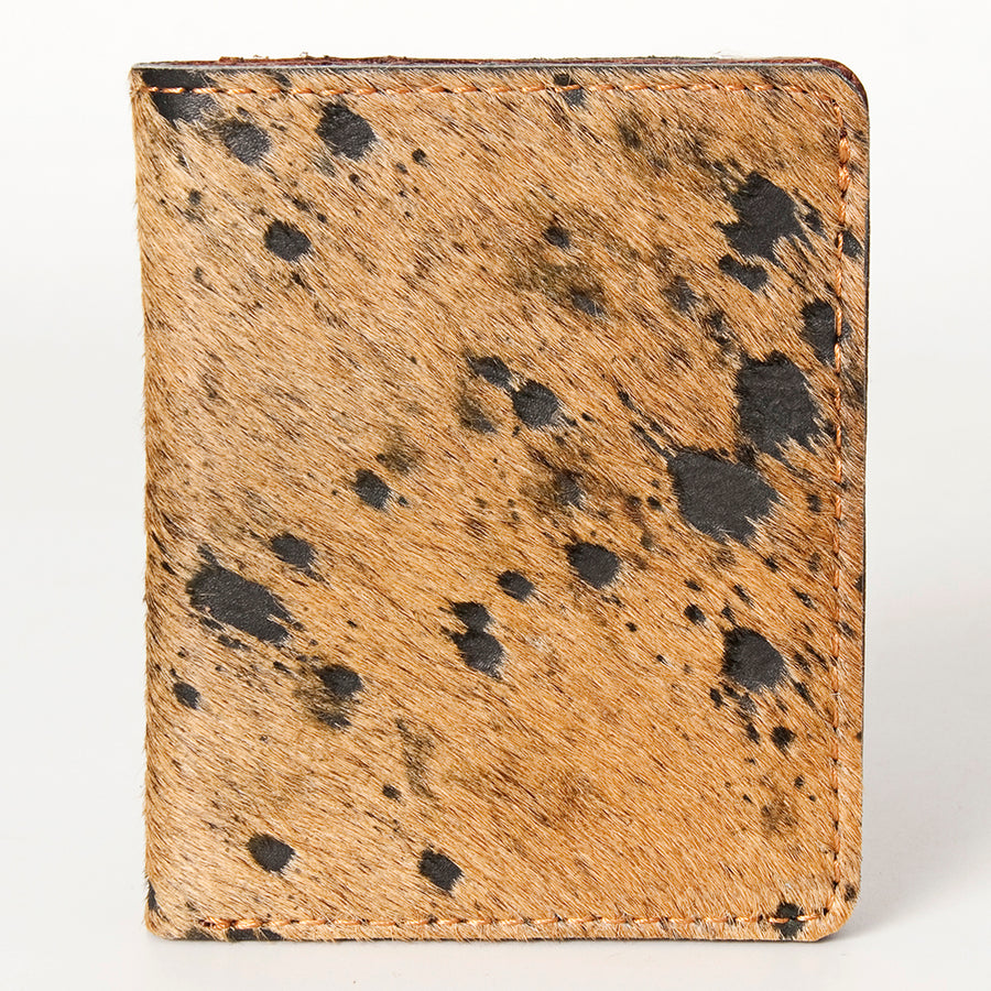American Darling Handcrafted Leather Card-Holder with Authentic Hair-On Cowhide - Uhorse