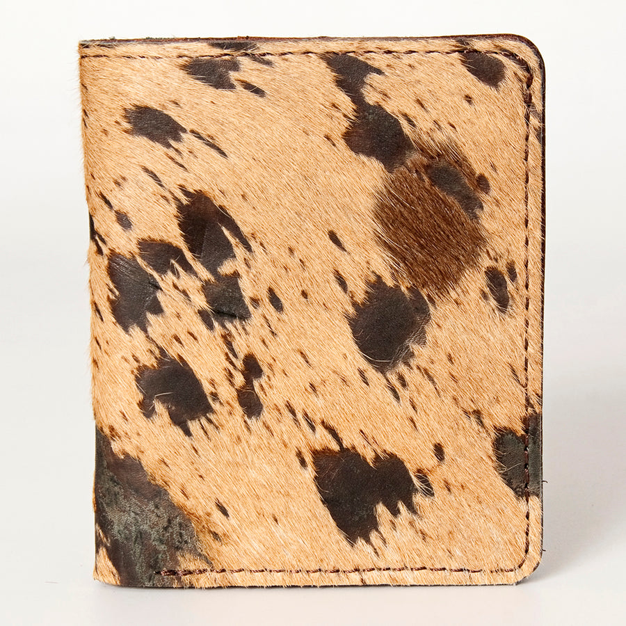 American Darling Handcrafted Leather Card-Holder with Authentic Hair-On Cowhide - Uhorse