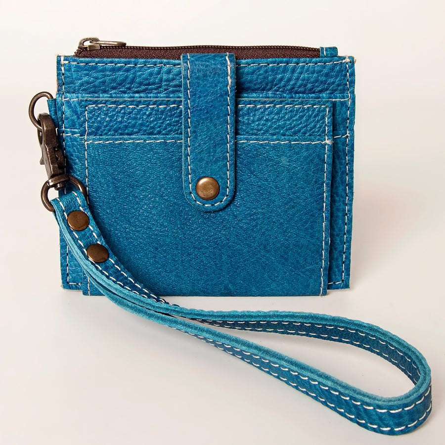 American Darling Card-Holder, Genuine Full Grain Vegetable Tanned Leather, Slim Western Minimalist Wallet