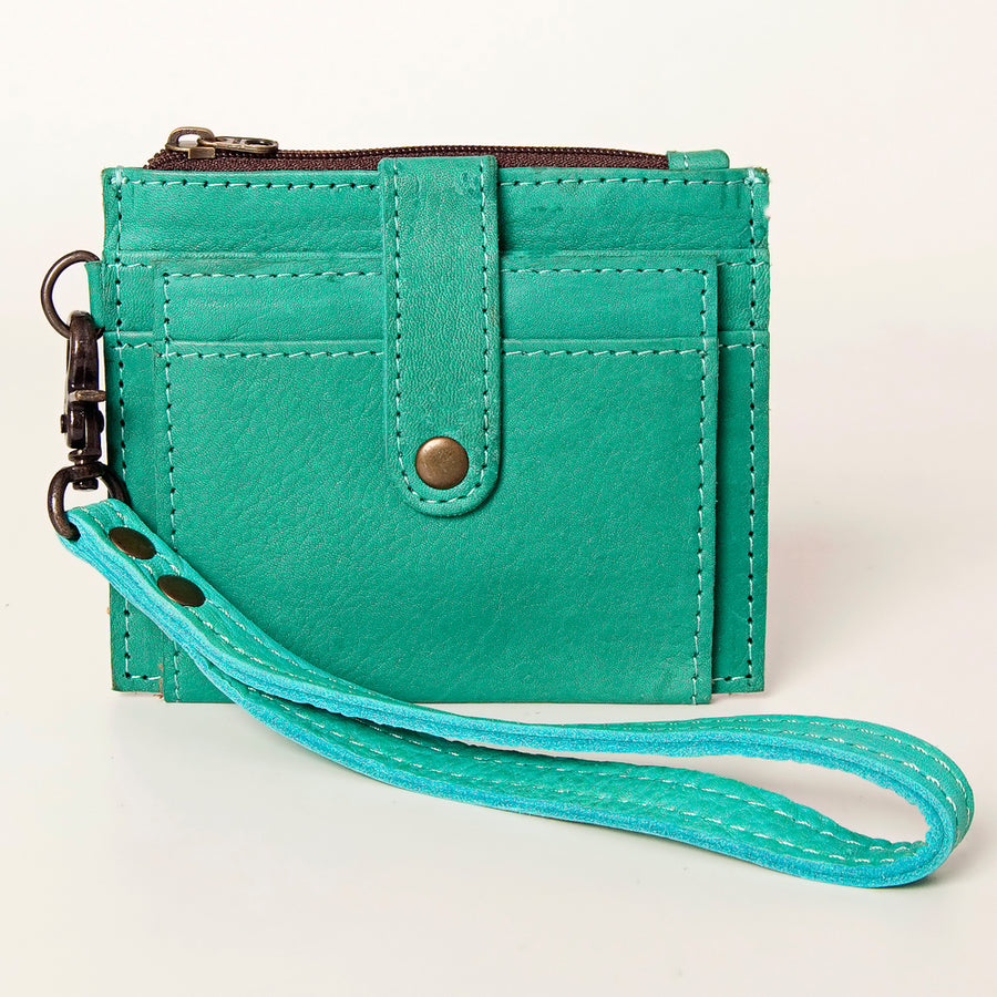 American Darling Card-Holder, Genuine Full Grain Vegetable Tanned Leather, Slim Western Minimalist Wallet