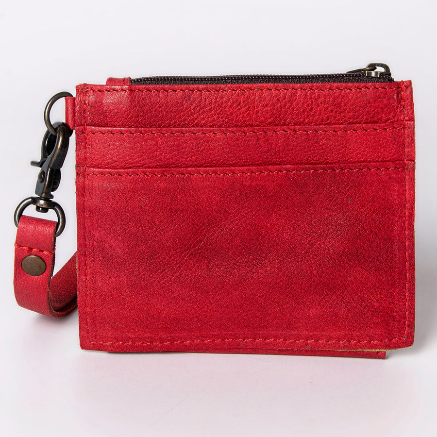 American Darling Card-Holder, Genuine Full Grain Vegetable Tanned Leather, Slim Western Minimalist Wallet