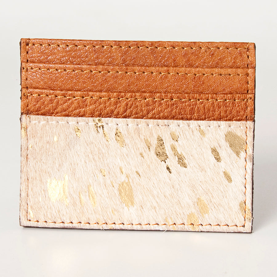 American Darling Card-Holder, Genuine Full Grain Vegetable Tanned Leather, Slim Western Minimalist Wallet