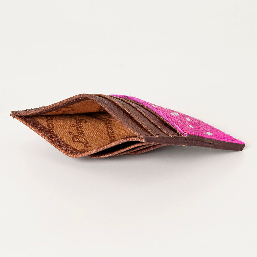 American Darling Card-Holder, Genuine Full Grain Vegetable Tanned Leather, Slim Western Minimalist Wallet
