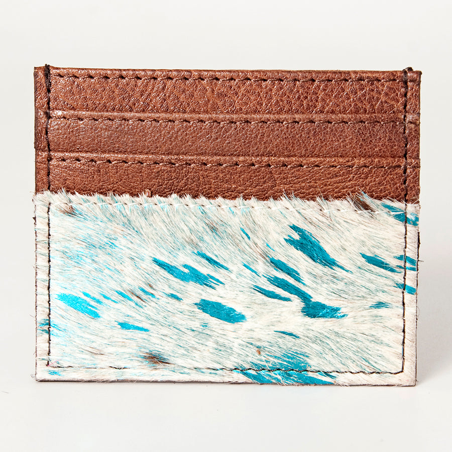American Darling Card-Holder, Genuine Full Grain Vegetable Tanned Leather, Slim Western Minimalist Wallet