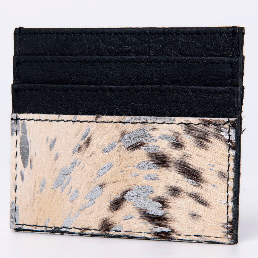 American Darling Handcrafted Black Leather Card-Holder - Full Grain Western Slim Wallet - Uhorse