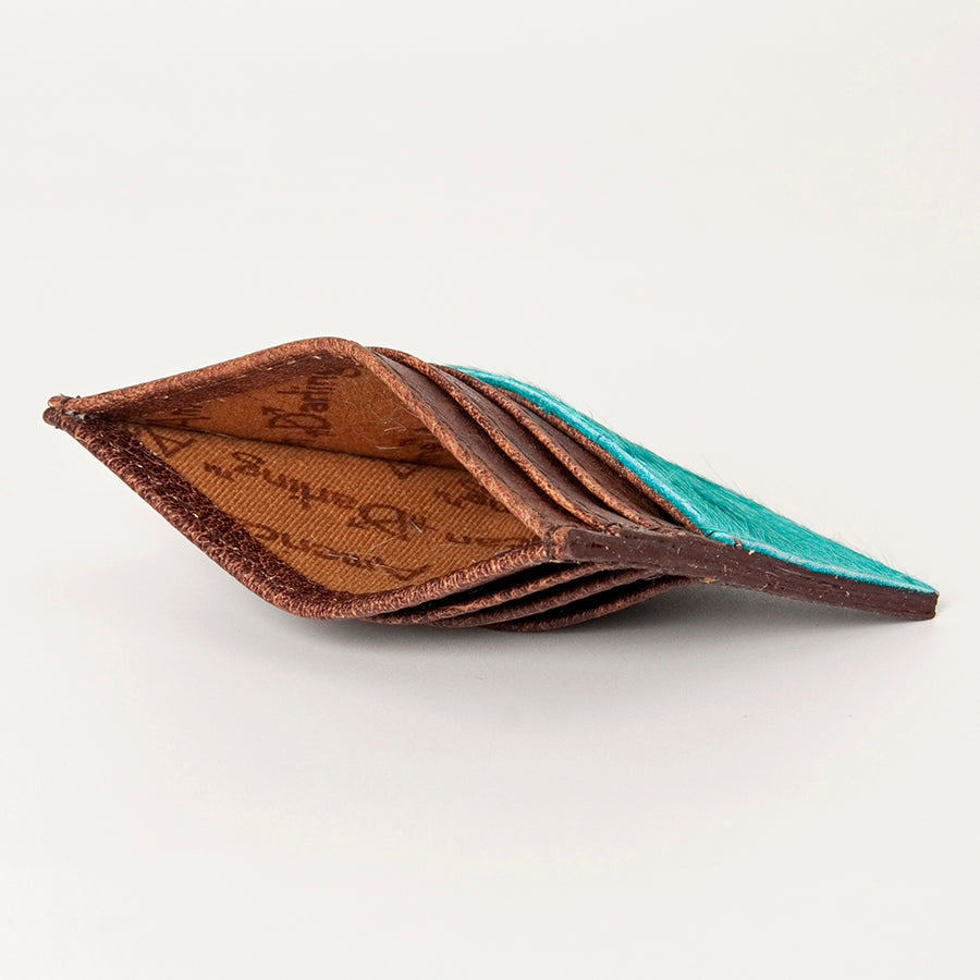 American Darling Card-Holder, Genuine Full Grain Vegetable Tanned Leather, Slim Western Minimalist Wallet