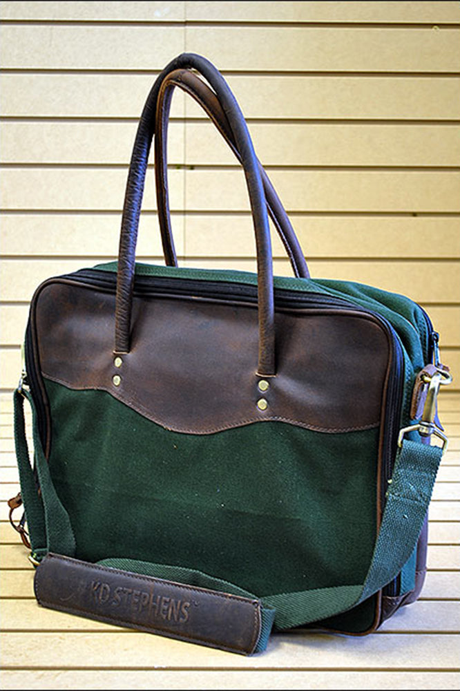 Compact Carryon Overnight Satchel Briefcase Leather Canvas
