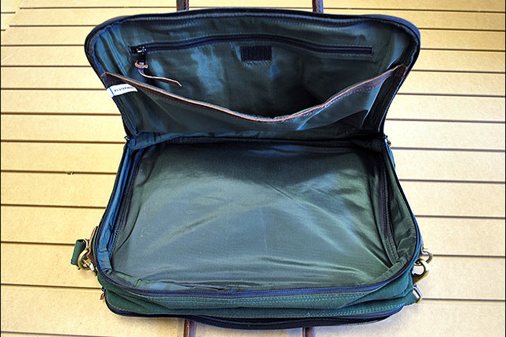 Compact Carryon Overnight Satchel Briefcase Leather Canvas