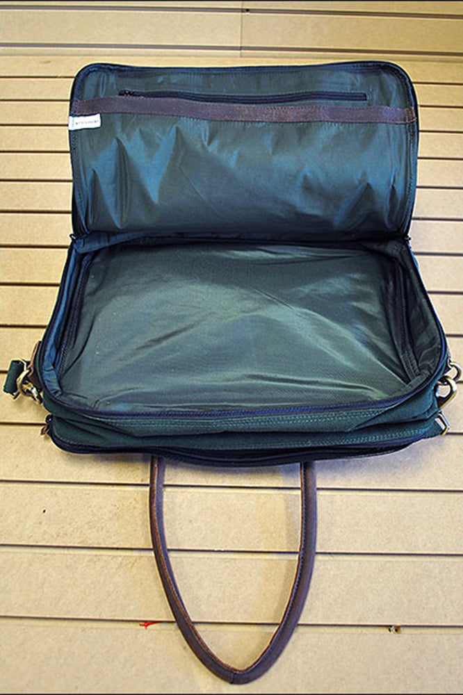 Compact Carryon Overnight Satchel Briefcase Leather Canvas