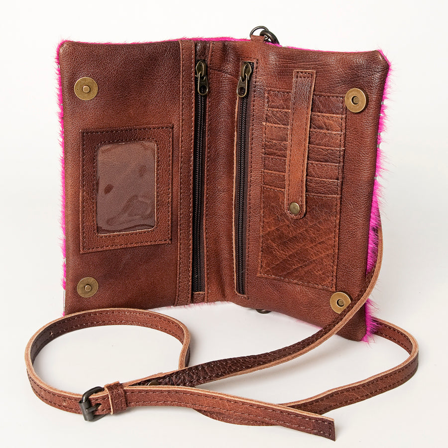 American Darling Small Cross body Bag, Hair-On Cowhide, Genuine Full Grain Western Purse
