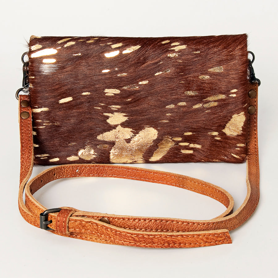 American Darling Small Cross body Bag, Hair-On Cowhide, Genuine Full Grain Western Purse