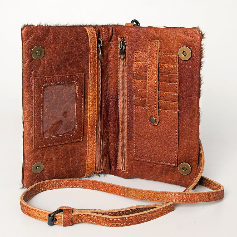 American Darling Small Cross body Bag, Hair-On Cowhide, Genuine Full Grain Western Purse