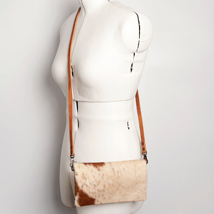 American Darling Small Cross body Bag, Hair-On Cowhide, Genuine Full Grain Western Purse