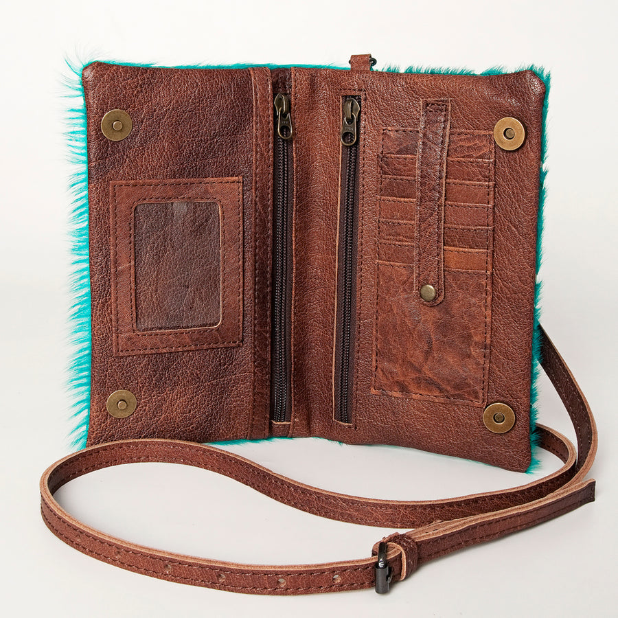 American Darling Small Cross body Bag, Hair-On Cowhide, Genuine Full Grain Western Purse