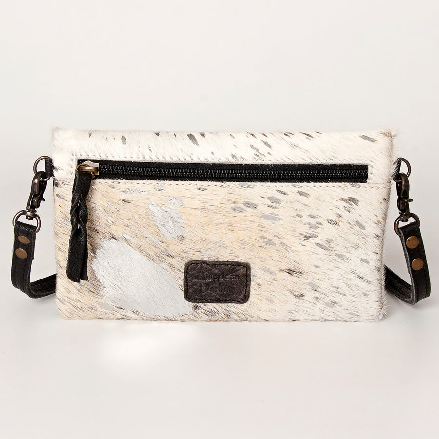 American Darling Small Cross body Bag, Hair-On Cowhide, Genuine Full Grain Western Purse