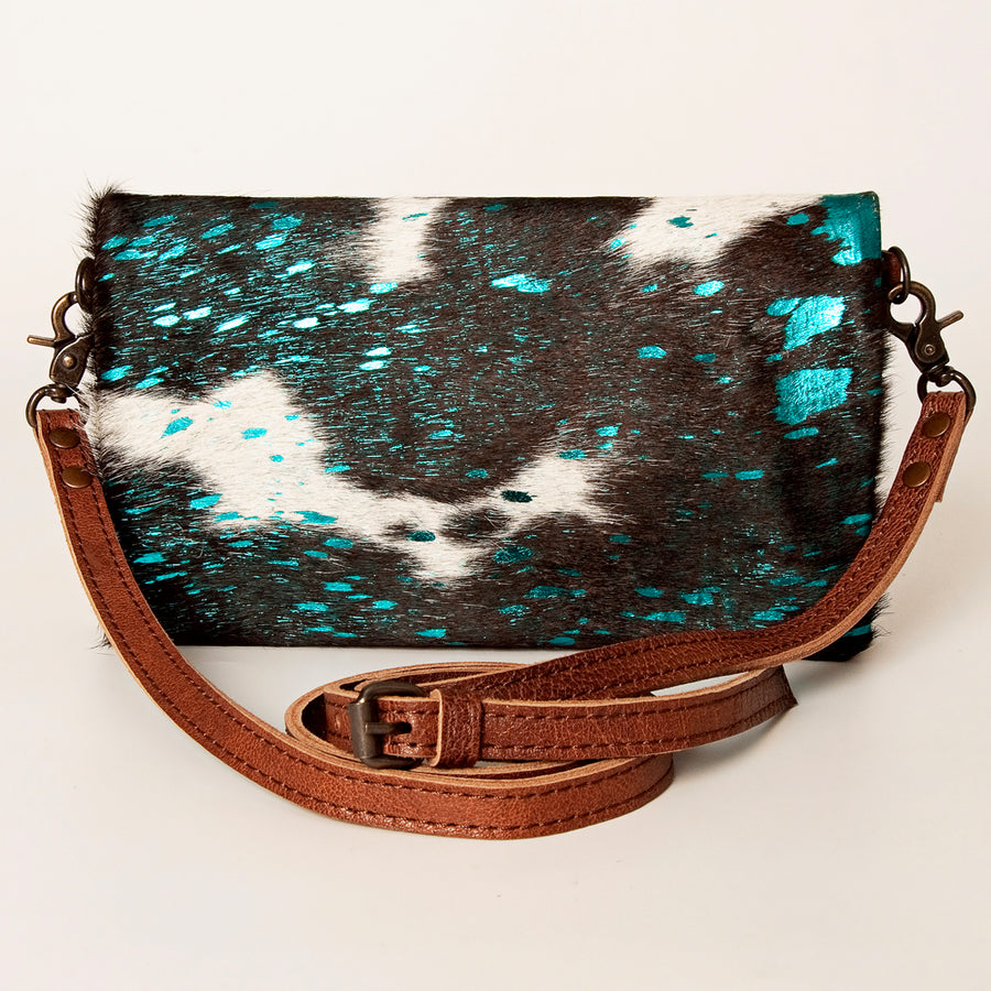 American Darling Small Cross body Bag, Hair-On Cowhide, Genuine Full Grain Western Purse